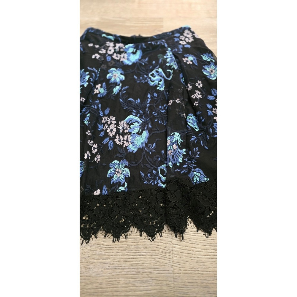 Sachin Babi Floral Embroidered Midi Skirt Women's Size 10 - Picture 2 of 8